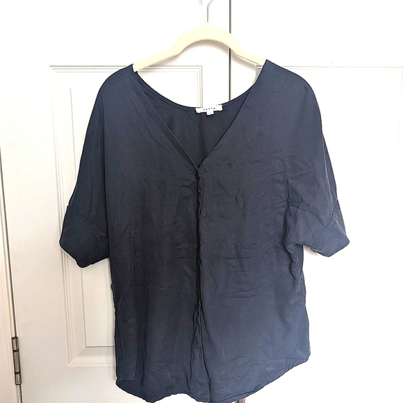 Vetta Capsule Reversible Girlfriend Top in French Navy - Picture 4 of 4